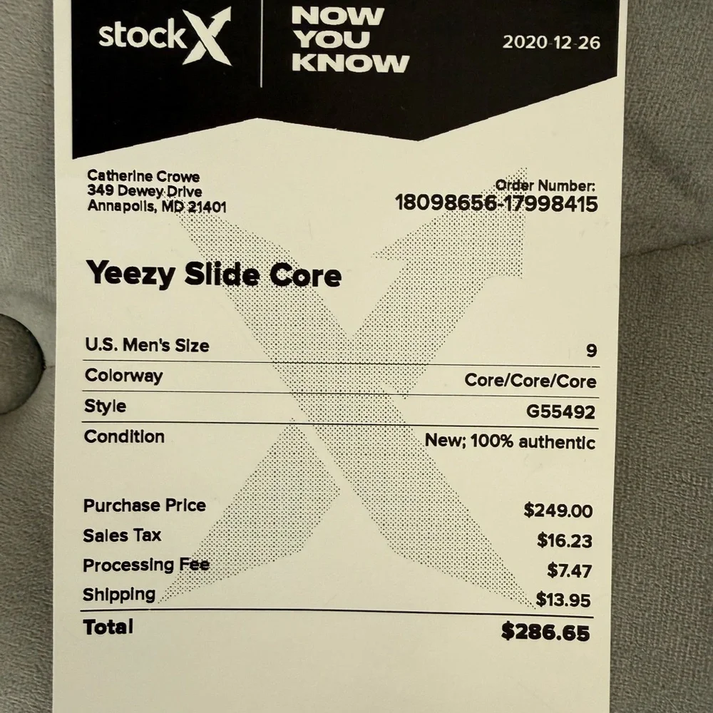 Yeezy Slide Sandals Core Slides first generation original shoe